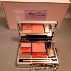 DIOR Miss Dior Palette + 5 DIOR SAMPLES w/Cream Pouch OBO